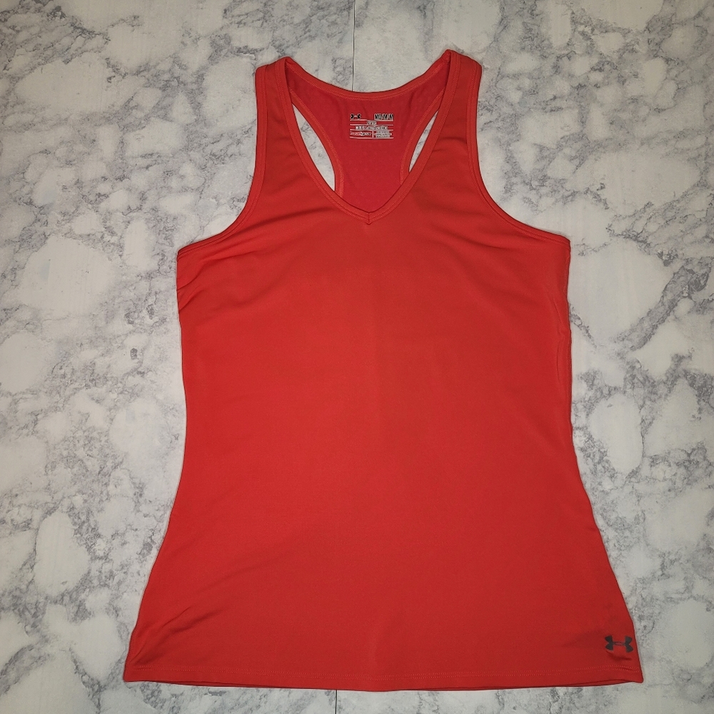 Under Armour V-neck Tech Tank Heat Gear Fitted Medium